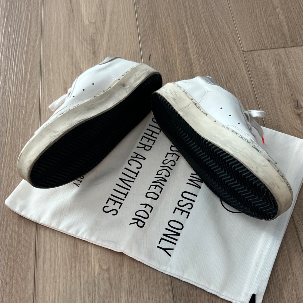 Golden Goose White and Cream Sneakers - Picture 8 of 8